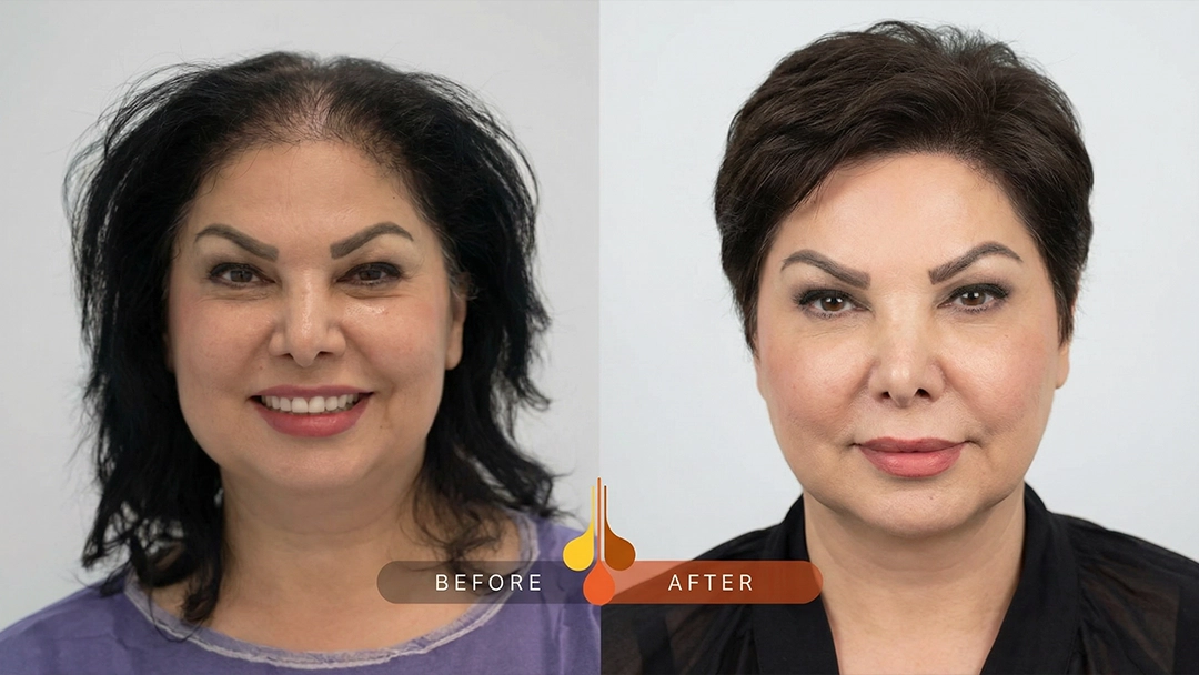 Women's hair transplant outcome in Dubai