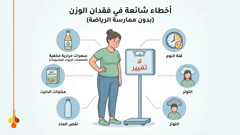 أهم الأخطاء التي تمنع خسارة الوزن