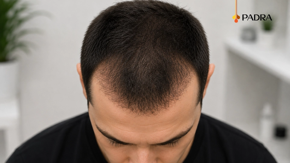 زراعة الشعر بعد 3 أشهر