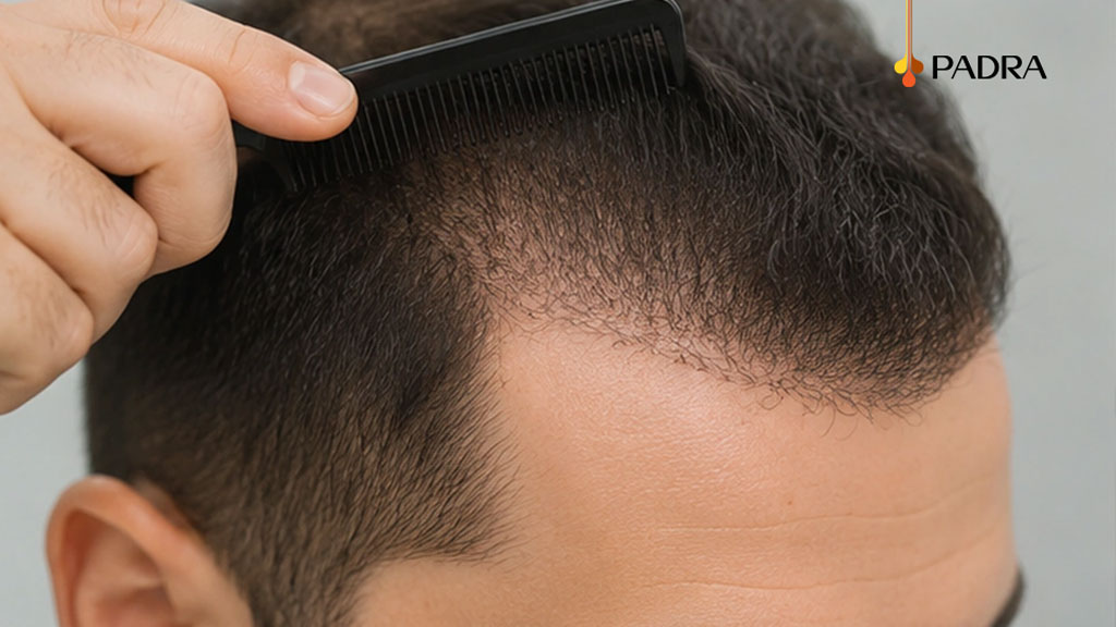 زراعة الشعر بعد 3 أشهر